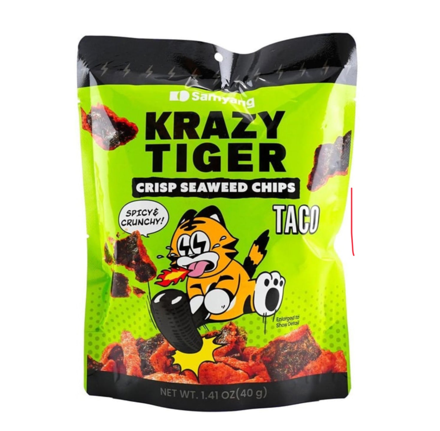 SY  Krazy Tiger Crisp Seaweed Chis Korean Spice