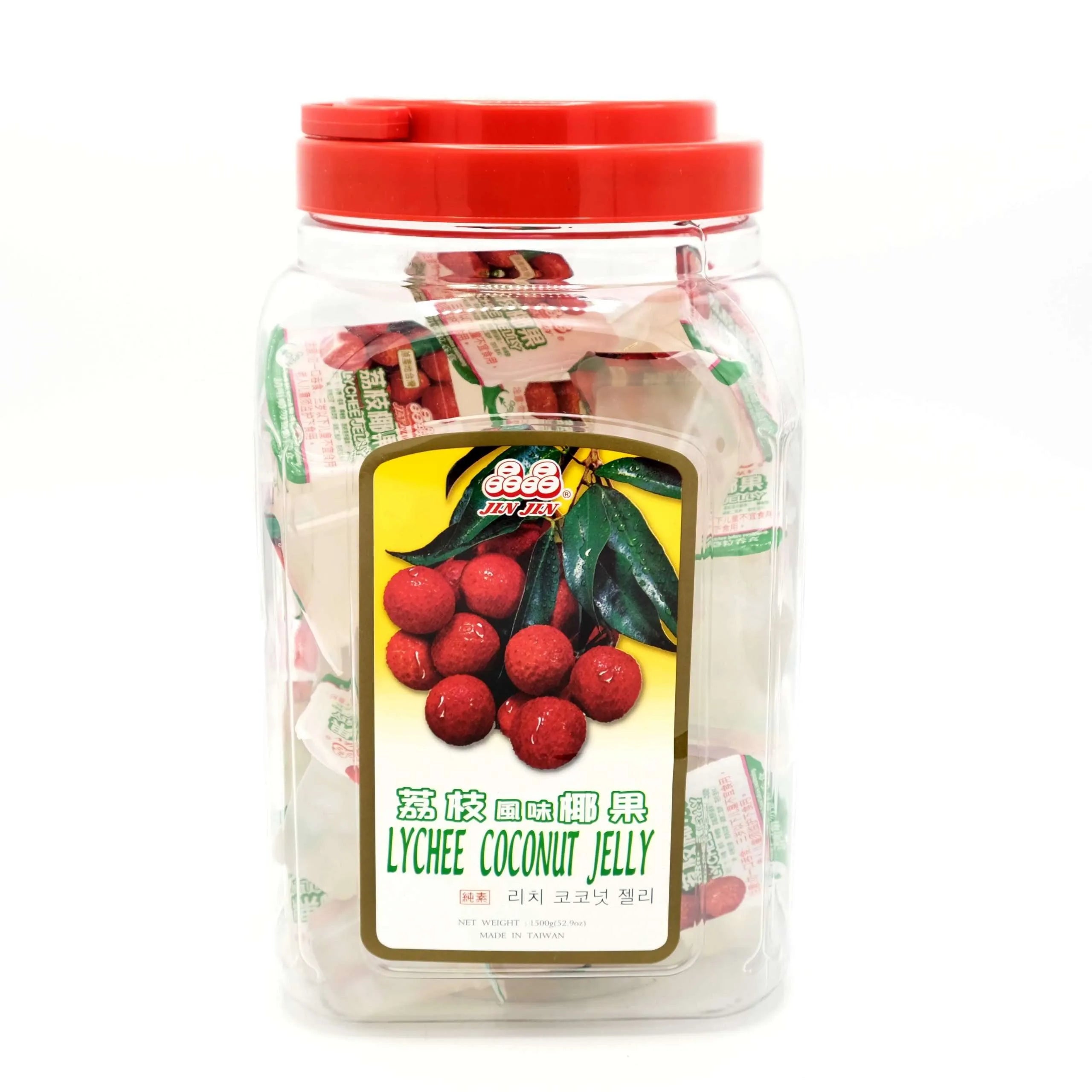 JIN JIN COCONUT-JELLY LYCHEE JAR