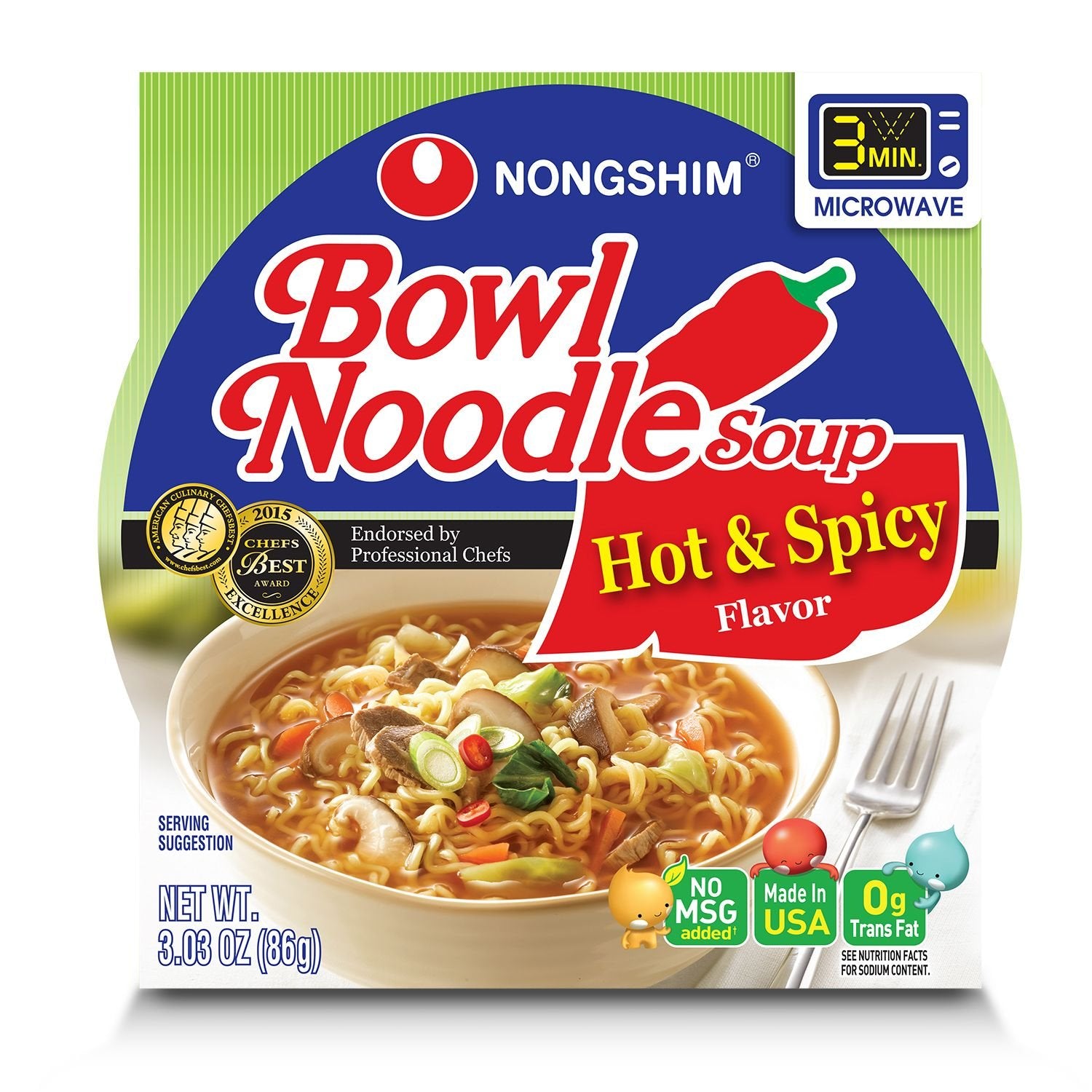 NONG SHING BOWL NOODLE HOT & SPICY