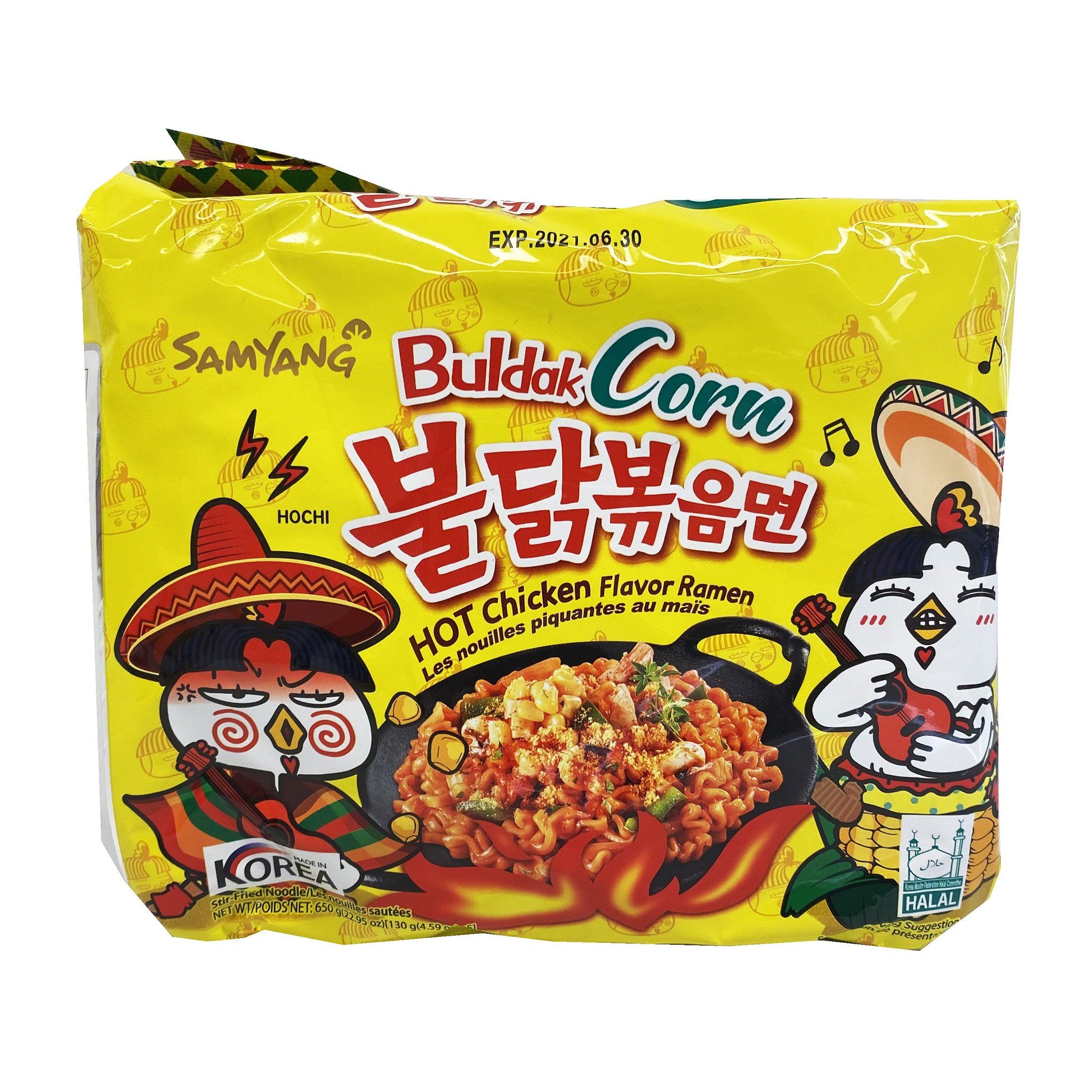 SY Artificial Spicy Chicken Flavor Ramen Corn