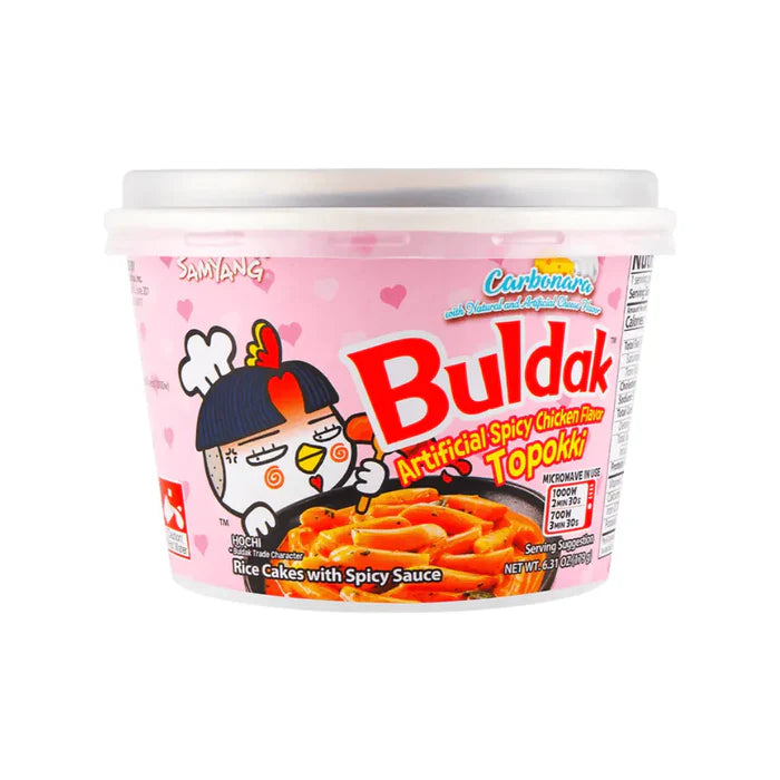 SY Buldak Hot Chicken Flavored Topokki Carbonara